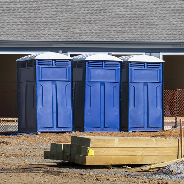 what is the expected delivery and pickup timeframe for the portable restrooms in Mitchell IN